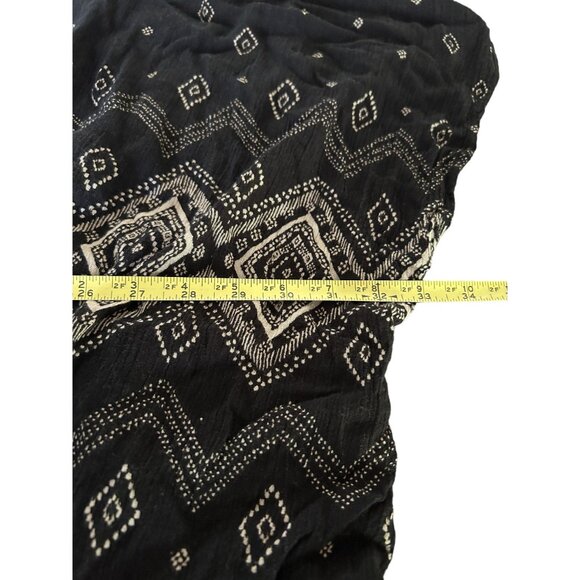 Black & White Patterned Kimono Style Jacket Wrap Shawl Size S/M ANGL - Picture 4 of 8